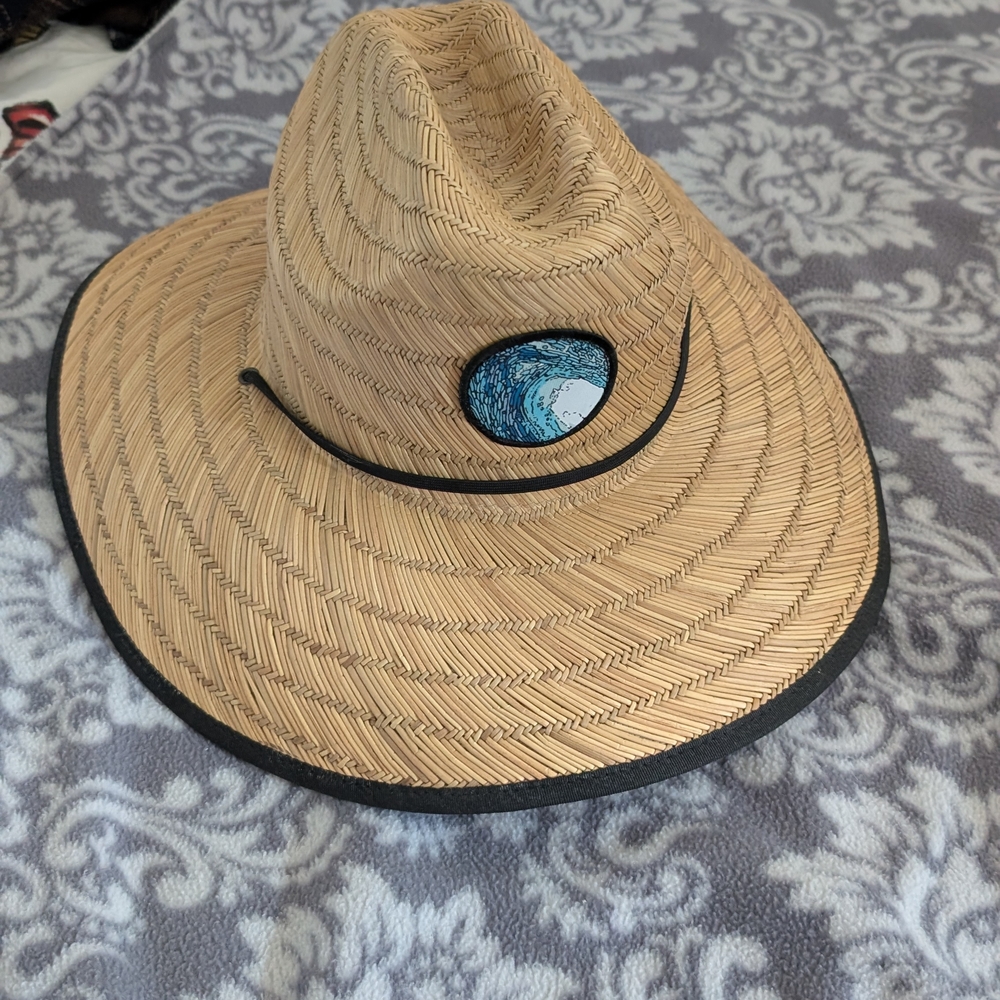 Stylish Tan Fedora with Black Trim
